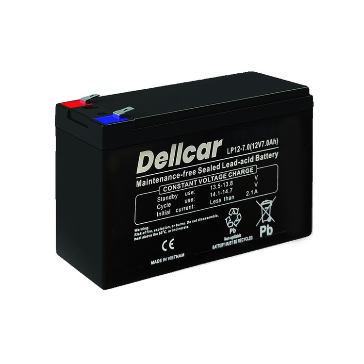 باتری آسانسور یو پی اس 12 ولت 7 آمپر ساعت مدل Dellcar-1270